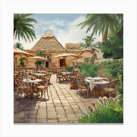 Egyptian Restaurant Canvas Print