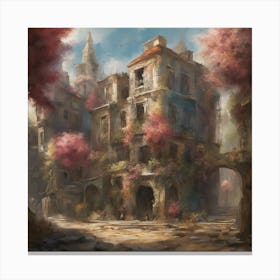 City In Bloom 1 Canvas Print