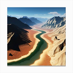 River In The Desert 1 Canvas Print