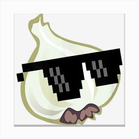 Garlic Bulb Sunglasses Canvas Print