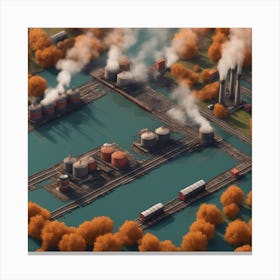 Industrial Landscape 1 Canvas Print