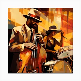 Jazz Musicians 28 Canvas Print