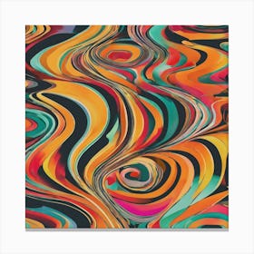 Abstract Swirls 4 Canvas Print