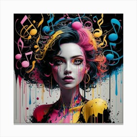 Music Girl Canvas Print