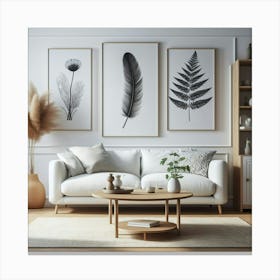 Modern Living Room 11 Canvas Print