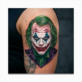 Joker Tattoo 34 Canvas Print