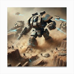 Geo Titans Role Converted Canvas Print