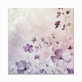 Purple Flowers Canvas Print