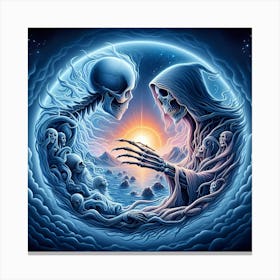 Skeletons 3 Canvas Print