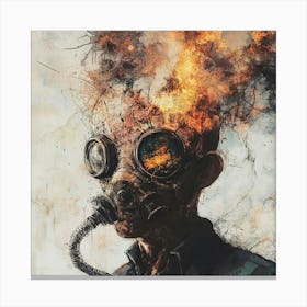 Gas Mask Canvas Print