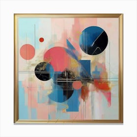 Unique Painting For Interior, Geometric Abstraction 15 Canvas Print