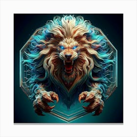 Ferocious Lion Canvas Print