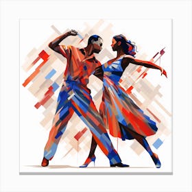 Latin Dancers Canvas Print