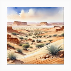Desert Landscape 124 Canvas Print