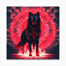 Black Wolf 1 Canvas Print