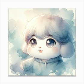 Cute Kawaii Boy Canvas Print