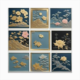 9 motifs Canvas Print