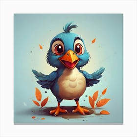 Blue Bird Canvas Print