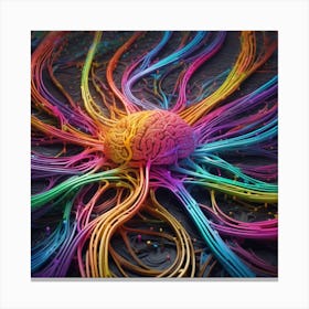 Colorful Brain 39 Canvas Print