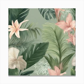 Modern Botanical Illustration 2 Canvas Print