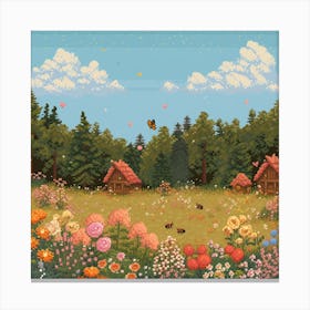 Pixel Art 2 Canvas Print