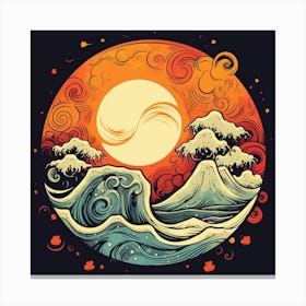 Japanese Seascape Canvas Print