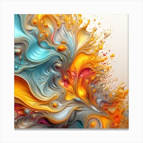 Abstract Abstract Painting 5 Canvas Print