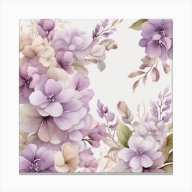 Lilac flowers Canvas Print