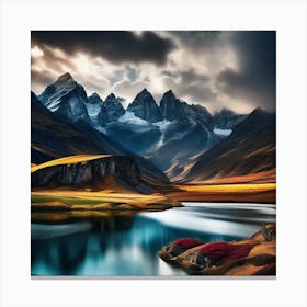 Landscapes Of Tibet 1 Canvas Print