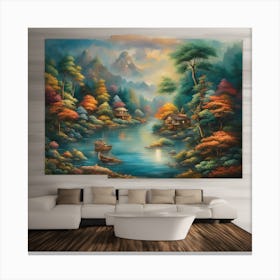 Landscape Painting Canvas Print