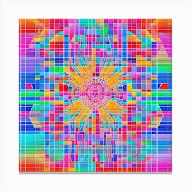 Abstract Psychedelic Art Canvas Print