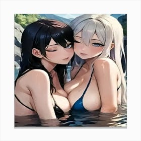 Anime Lovers In The Water-Drucke 07.12.2024--c3032 Canvas Print