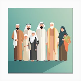 Arab Family (21) Canvas Print