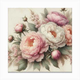 Peonies 10 Canvas Print