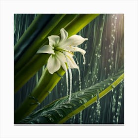 Rain Flower Canvas Print