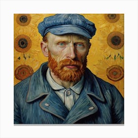 Portrait Of Van Gogh 7 Canvas Print