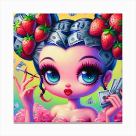 Strawberry Girl 1 Canvas Print