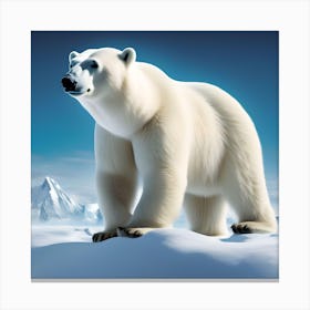 ALASKAN WHITE POLAR BEAR Canvas Print