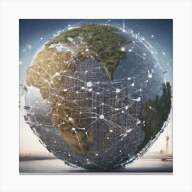 World Is Connected Canvas Print