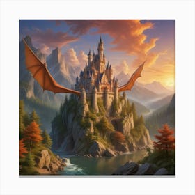 Dragon Castle Canvas Print