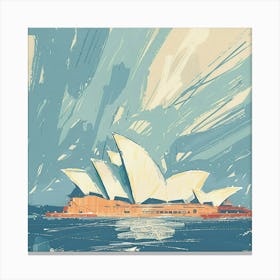 A Sydney Opera House In Sydney Expressive Stroke 1720433386 1 Canvas Print