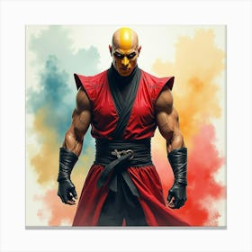 Mortal Kombat Ninja Fighter Concept Art (466) Canvas Print