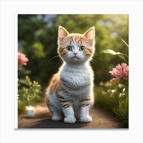 Orange Tabby Cat Canvas Print