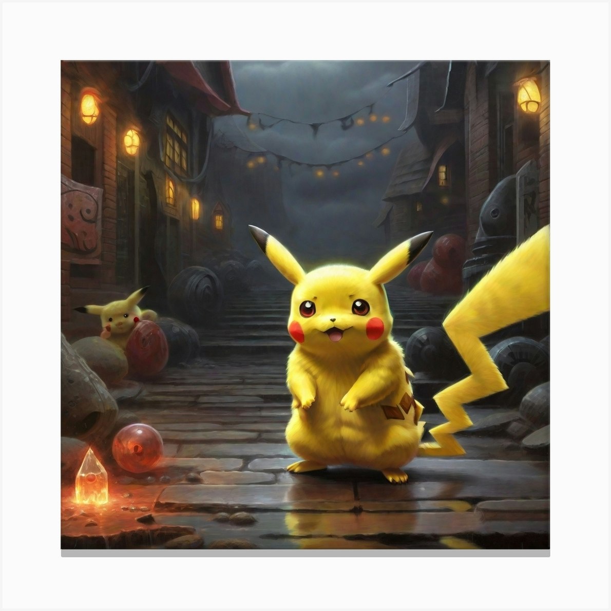 Japan Pokemon 4 Size Sticker - Pikachu Pixel Art