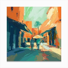 Marrakech Street Canvas Print