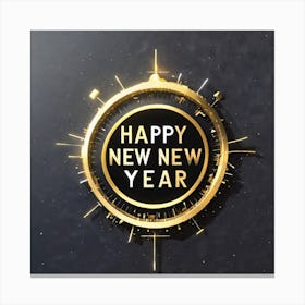 Happy New Year 5 Canvas Print