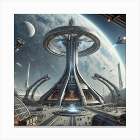 Exosphere Spire Solarius Converted Canvas Print