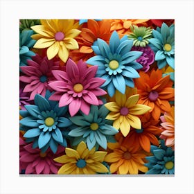 Colorful Flowers 21 Canvas Print