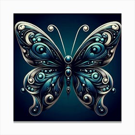 Dark Butterfly Art 1 Canvas Print