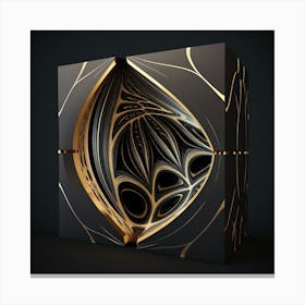 Abstract Geometric Cube Canvas Print